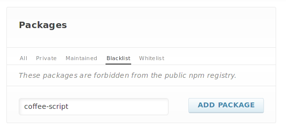 Add Blacklist