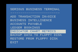 terminal menu